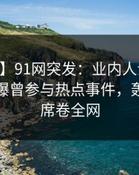 【爆料】91网突发：业内人士在今日凌晨被曝曾参与热点事件，轰动一时席卷全网