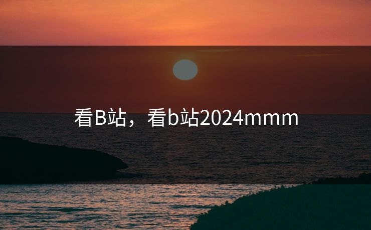 看B站，看b站2024mmm