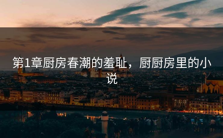 第1章厨房春潮的羞耻，厨厨房里的小说