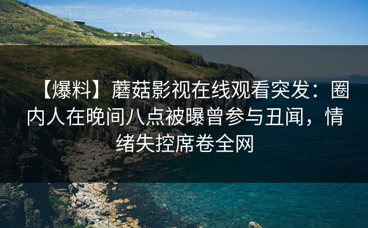 【爆料】蘑菇影视在线观看突发：圈内人在晚间八点被曝曾参与丑闻，情绪失控席卷全网