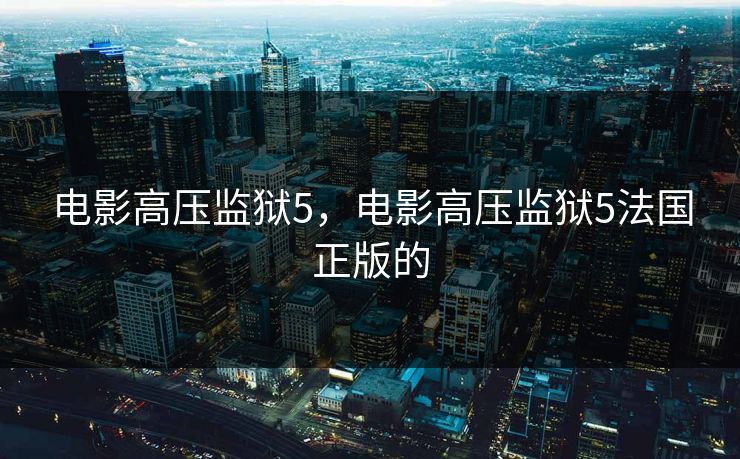电影高压监狱5,电影高压监狱5法国正版的 电影高压监狱5,电影高压监狱5法国正版的
